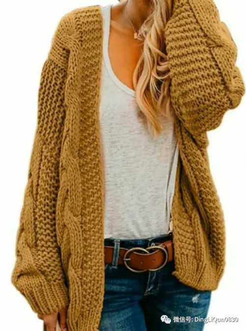針織作品 35款適合媽媽的時(shí)尚漂亮長款開衫外套